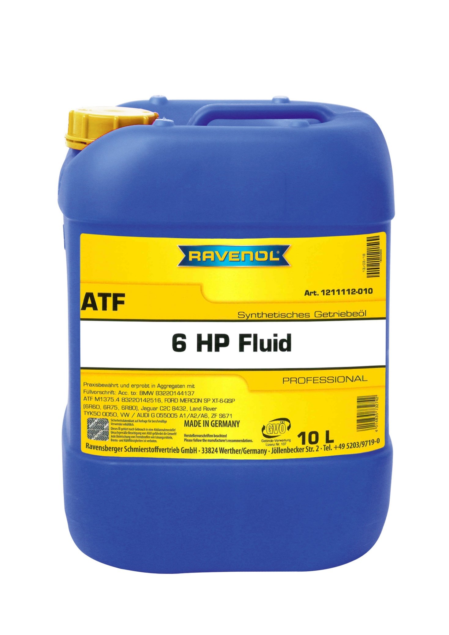 Ravenol Atf Hp Fluid Ravenol