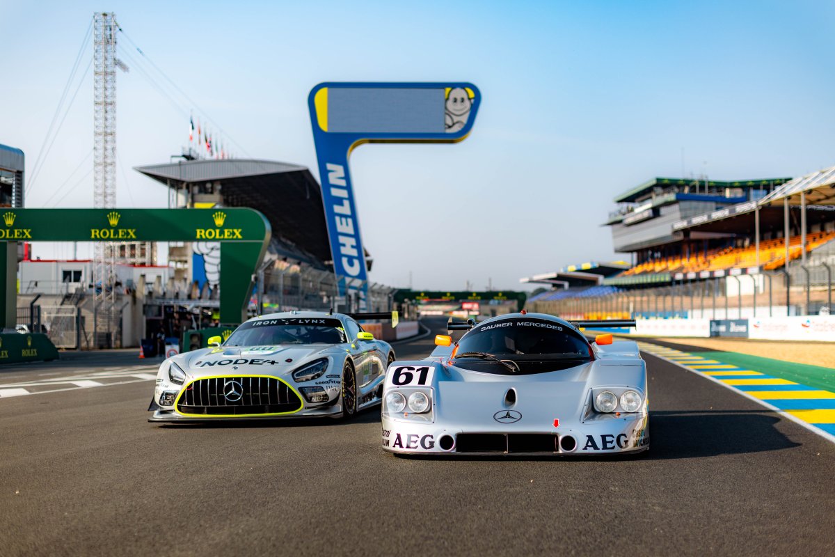 Two participating vehicles at Le Mans