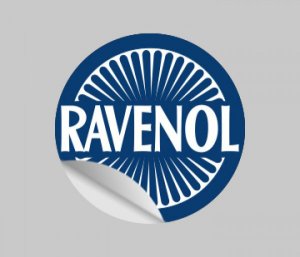 Image RAVENOL RETRO 1946 Konturaufkleber-Blau