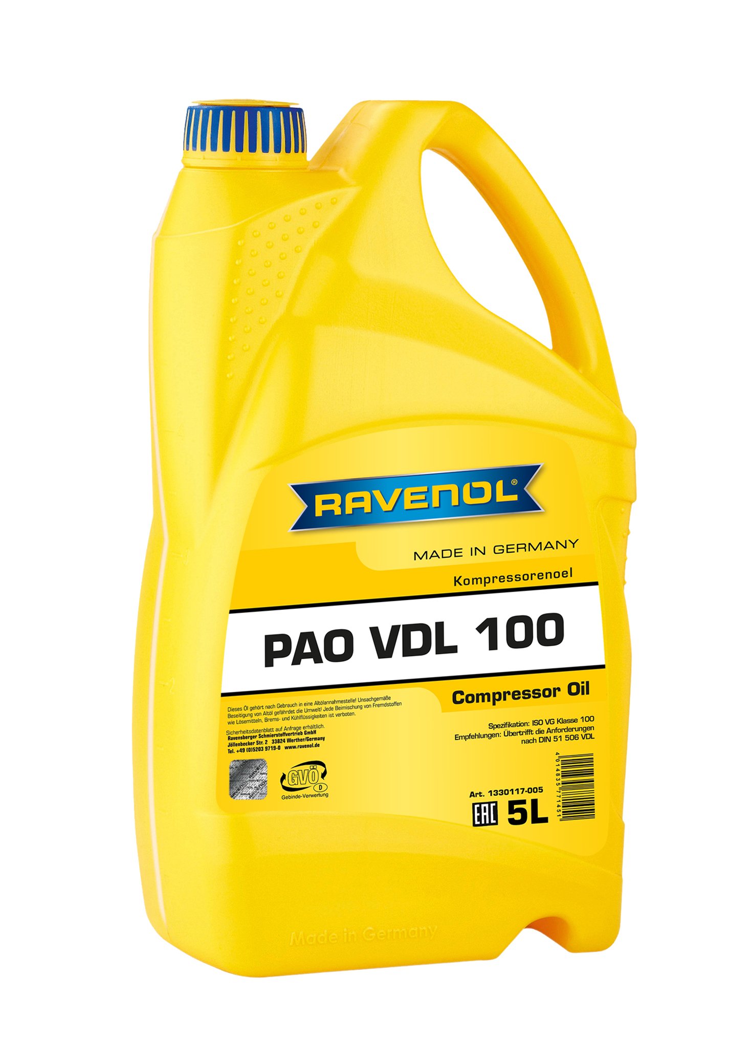 Vakuumpumpenöl Molyduval Amadeus PAO 100 shops 20 LIter