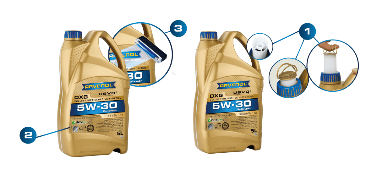 Detailed view of the label