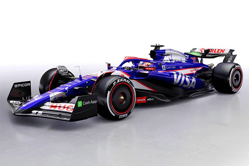 Der neue Formel-1 Wagen des Visa Cash App RB F1 Teams Der neue Formel-1 Wagen des Visa Cash App RB F1 Teams