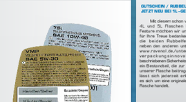 NEW – Coupon / Scratch & Reveal code now on 1L containers
