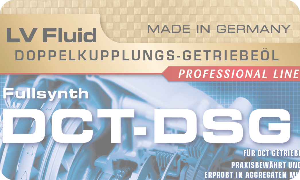 Altes Etikett DCT-DSG LV Fluid