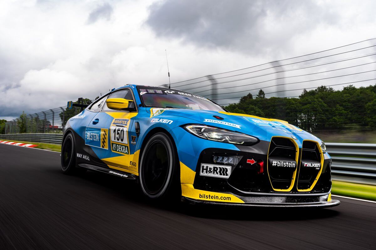 BMW M4 from Bilstein on the race track BMW M4 from Bilstein on the race track