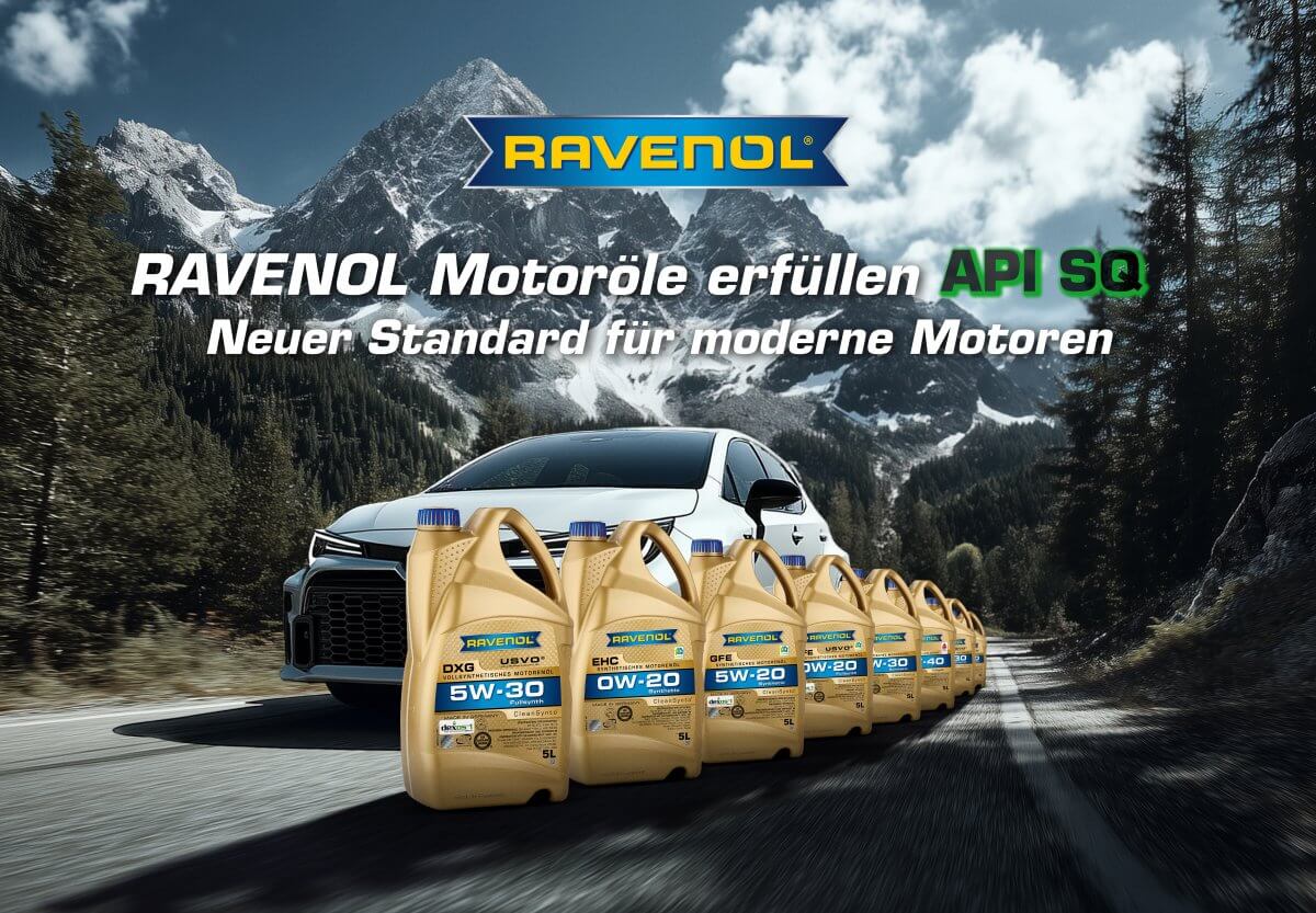 Ölkannen mit den verschiedenen Produkten