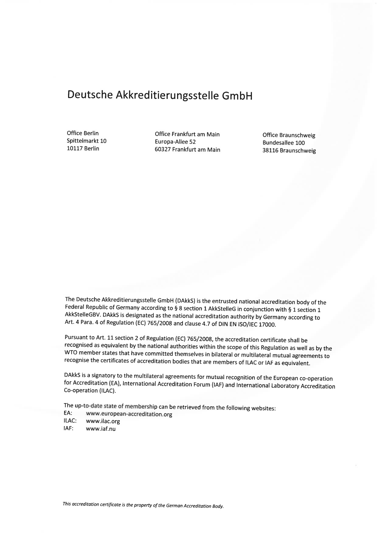 Certificate of accreditation part 2 Certificate of accreditation part 2