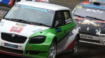 FIA Rallycross Europameisterschaft: Volland Racing mit Zagumennov  und Navickas auf dem Estering