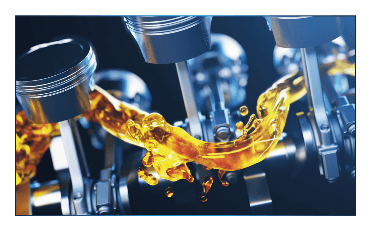 Oil flows into the engine Oil flows into the engine